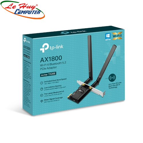 TP-Link Archer TX20E WiFi 6 มาตรฐานการ์ดเครือข่าย AX1800 Bluetooth 5.2