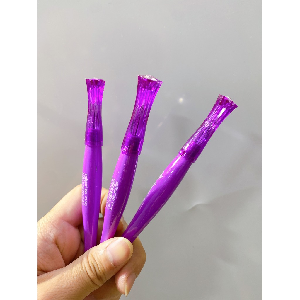 กล ่ อง 12 Chosch CS Purple Ink Diamond Gel Pens - 885 0.5mm Nib