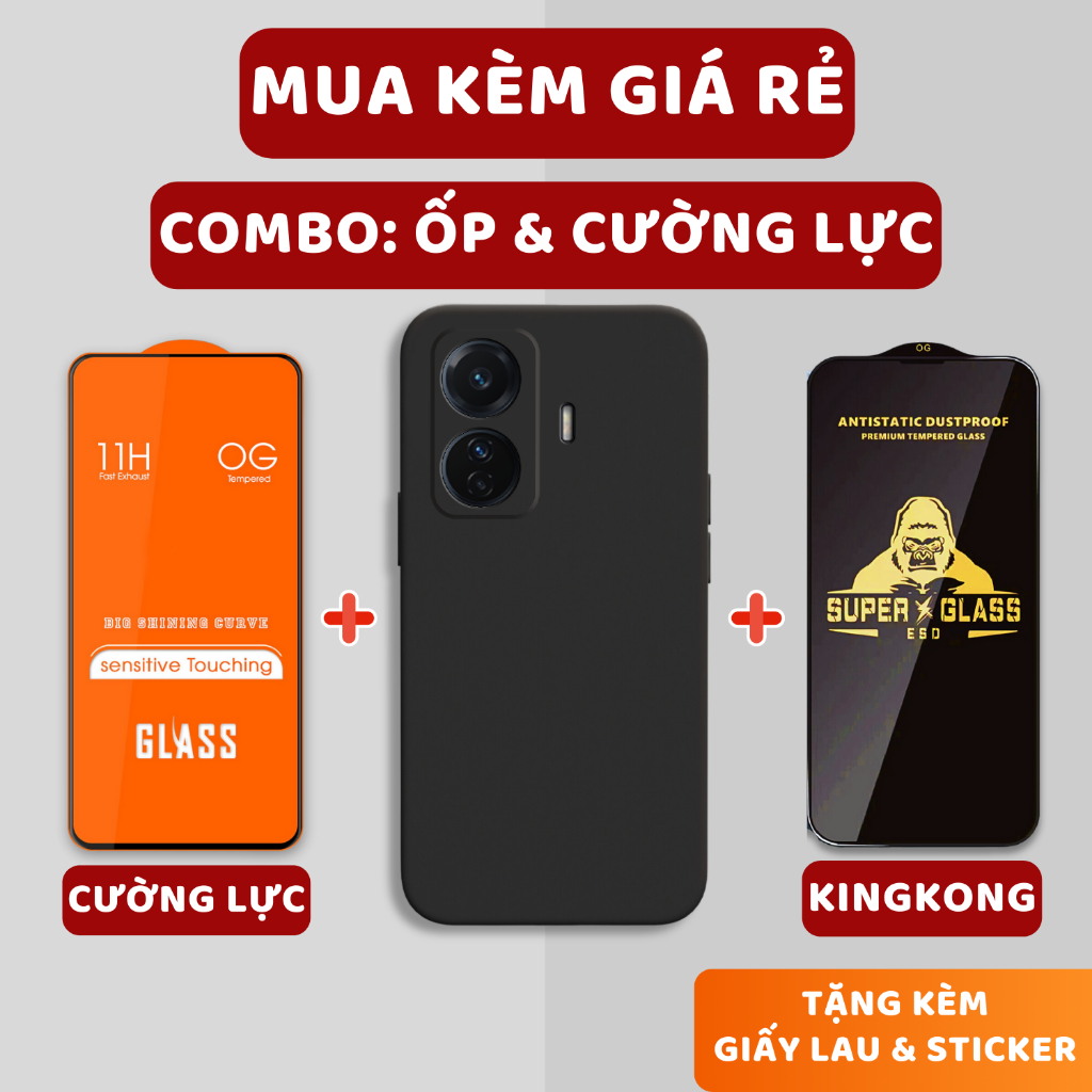 [BREAKING PRICE COMBO]VIVO T1 5G-Y55 4G 2022-Y55 5G 2022 -Y55 2015Square Edge TPU Case + Tempered หร