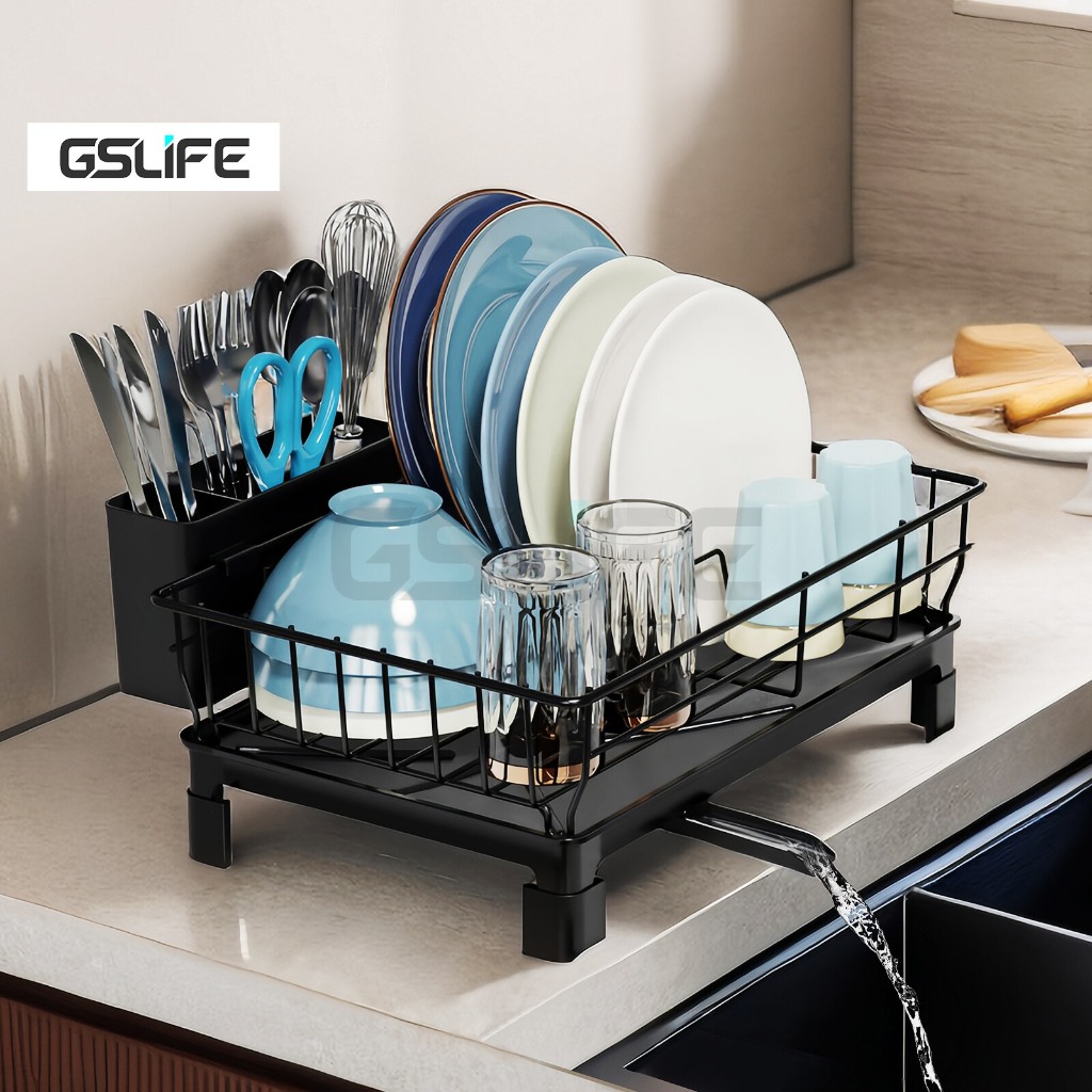 Gslife ชั้นวางจานอัจฉริยะอุปกรณ์เสริมเต็มรูปแบบพร้อมถาดจานสําหรับรุ่นครัว