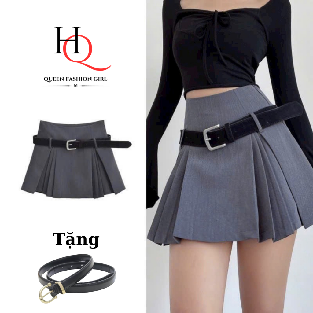 กระโปรงจีบสั้นกระโปรงจีบสั้นกระโปรงจีบใหญ่ที่สวยงามและทันสมัยกับกระโปรงเอวสูง Golry กระโปรง 1999HQ