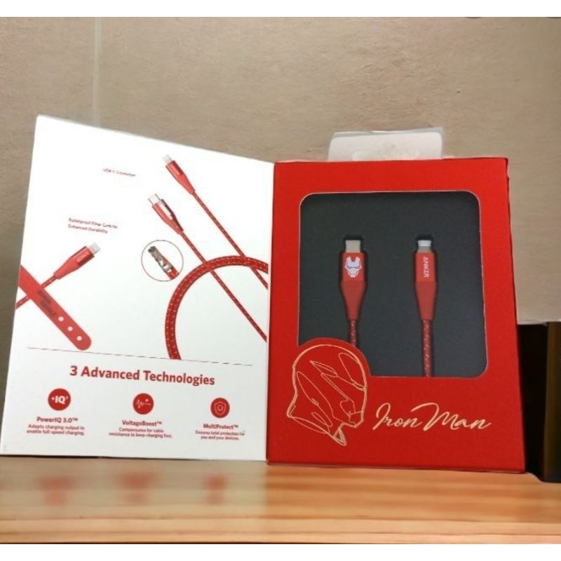 สายชาร์จ Anker iron men