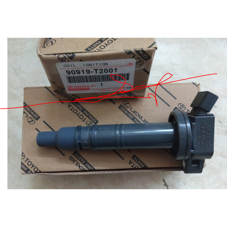 Mobin/Bobin/Motor/Ignition คอยล์สําหรับ Toyota Innova, Fortuner, Camry, Hiace, Sienna, Lexus OEM: 90