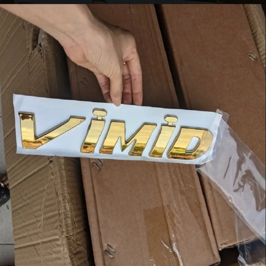 ตัวอักษรนูน Vimid ชุบโครเมียม สําหรับ howo 371,380 รถดั๊ม (sl: 1 ตัวอักษร)