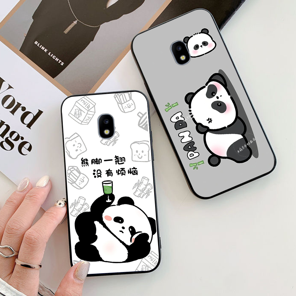 เคส Samsung j3 pro / ss j5 pro / ss j7 pro พร้อมชุดพิมพ์ลายแพนด้า 2 ชิ้น