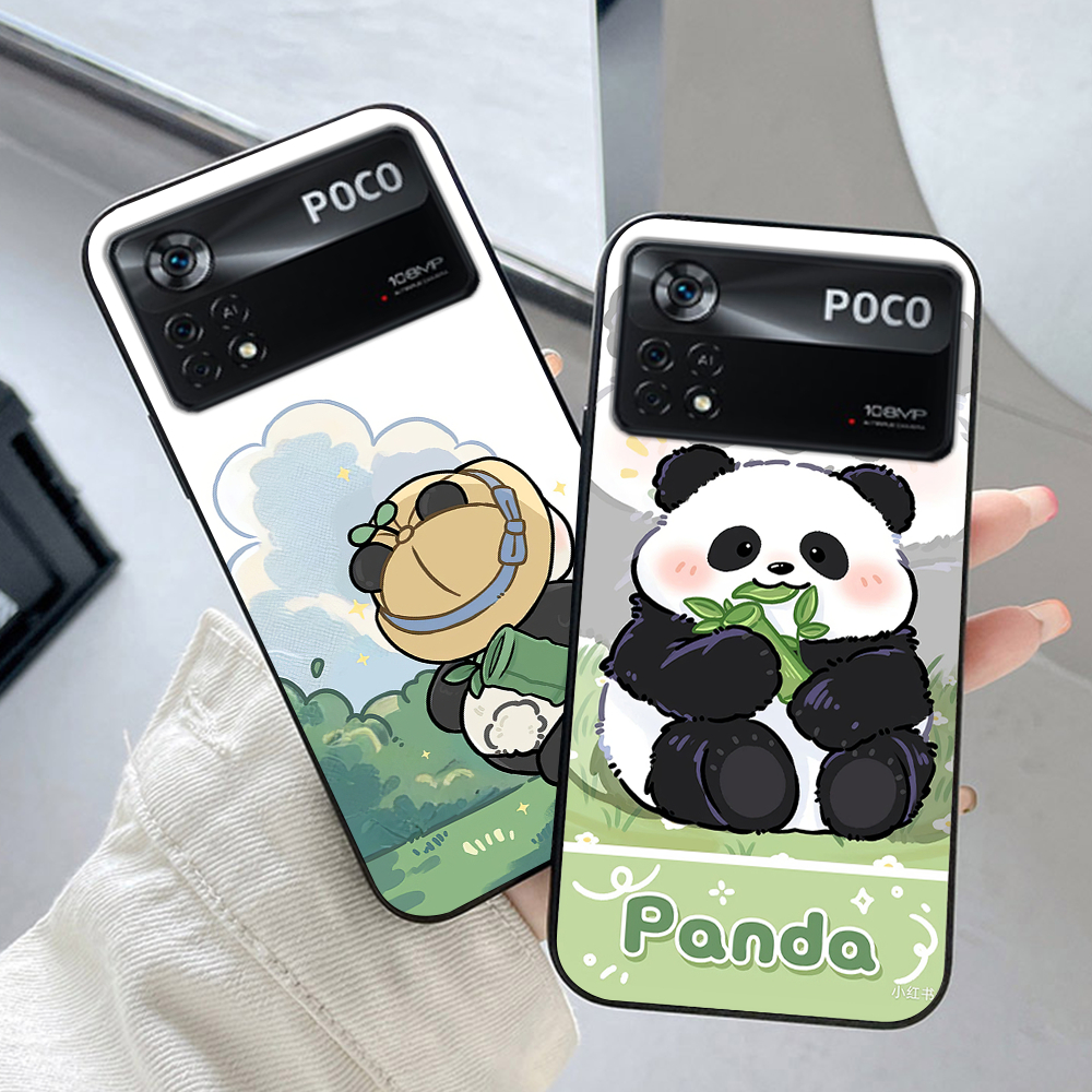 เคส Xiaomi poco x4 gt / x4 pro พร้อมชุดพิมพ์ลายแพนด้า 2 ชิ้น