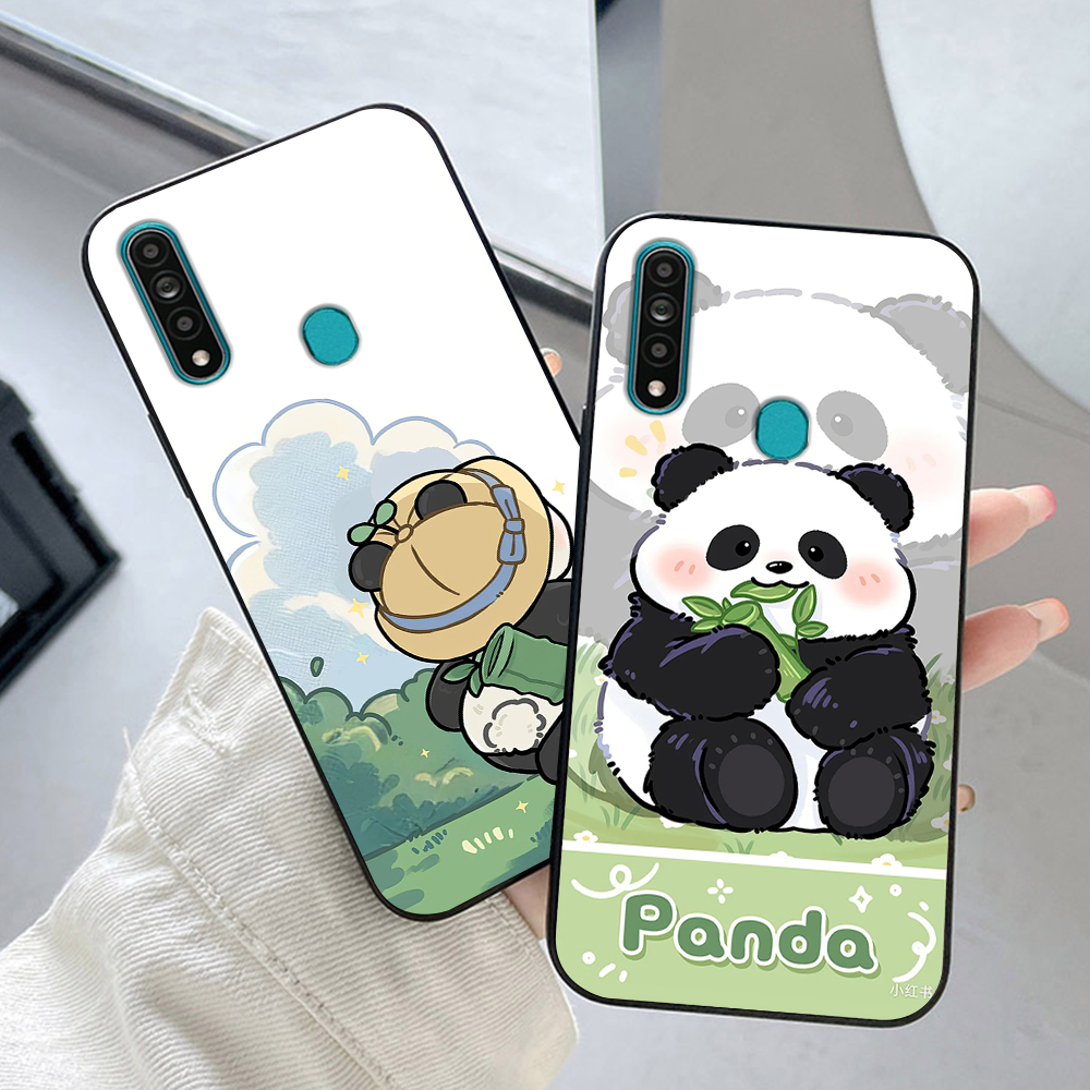 Oppo a31 เคส oppo a8 พิมพ์ลายแพนด้า ชุด 2 ชิ้น