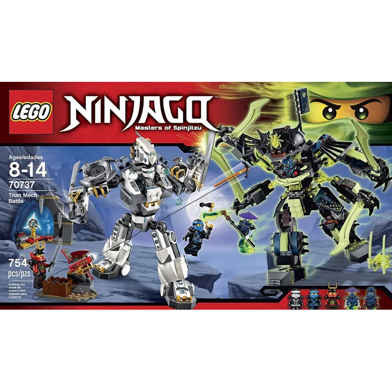 ( ชุดแยกชุด LEGO ninjago 70737 mech Titanium zane robot Armor And Ghost