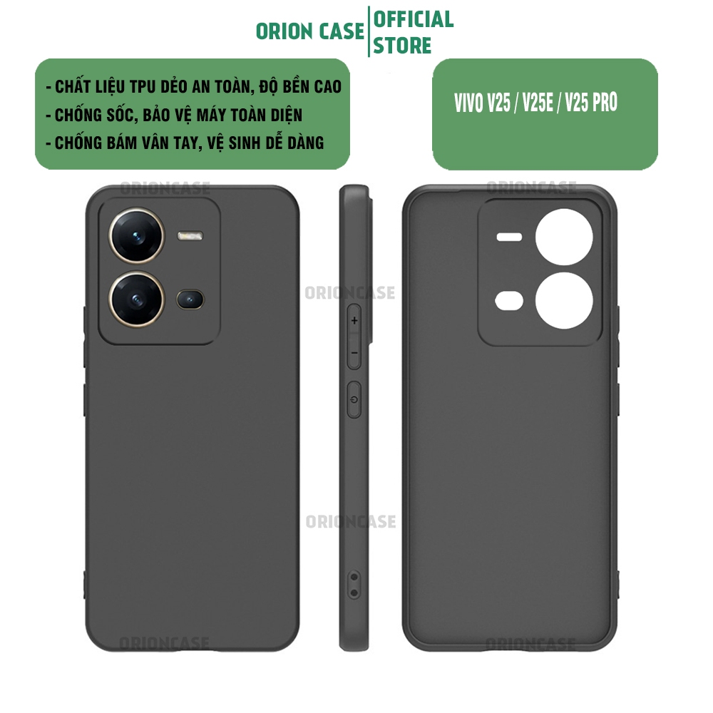 เคส Vivo V25 / Vivo V25e / Vivo V25 Pro ผลิตจากวัสดุ TPU ยืดหยุ่น กันกระแทก และมีการป้องกันกล้อง