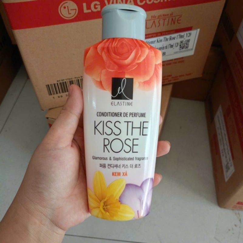 ( เกาหลี ) Elastine kiss the rose 170 Gr Conditioner กลิ ่ นจัสมินและโรส