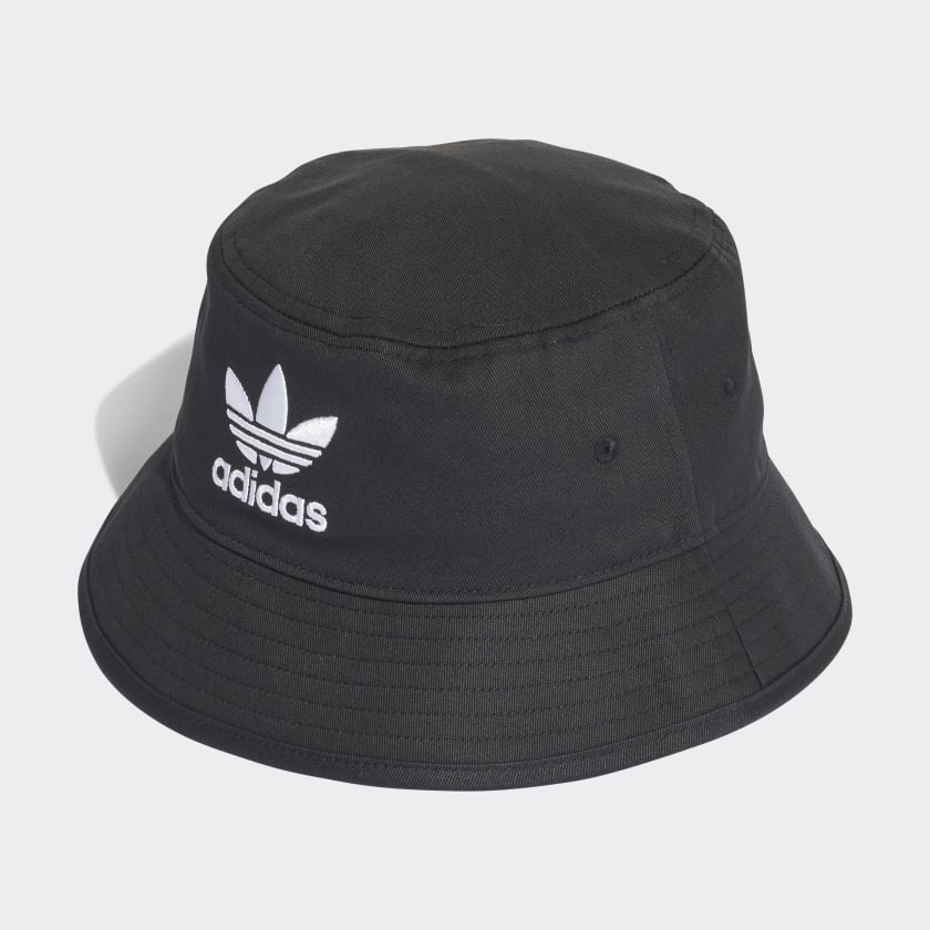 Adidas Trefoil Adicolor bucket Hat - สีดํา - AJ8995