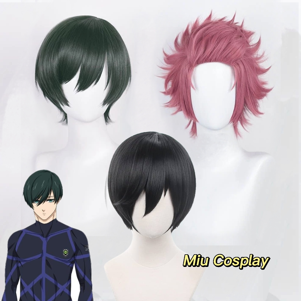 [มีจําหน่าย] วิกผม/วิกผม Itoshi Sae และ Itoshi Rin - Blue Lock [Miu Cosplay]