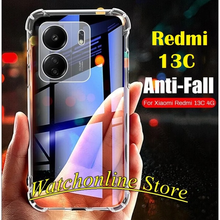 เคสกันกระแทกสําหรับ Xiaomi Redmi 13C การป้องกันกล้องแบบใส
