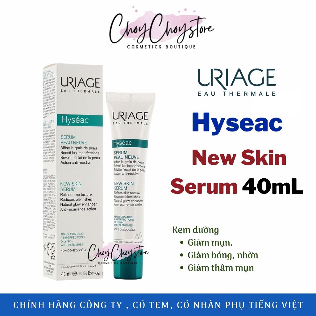 Uriage Hyseac New Skin Serum 40mL ช ่ วยลดจุดด ่ างดํา ( Hyseac Peau Neuve☉ ( ผลิตภัณฑ ์ ของแท ้