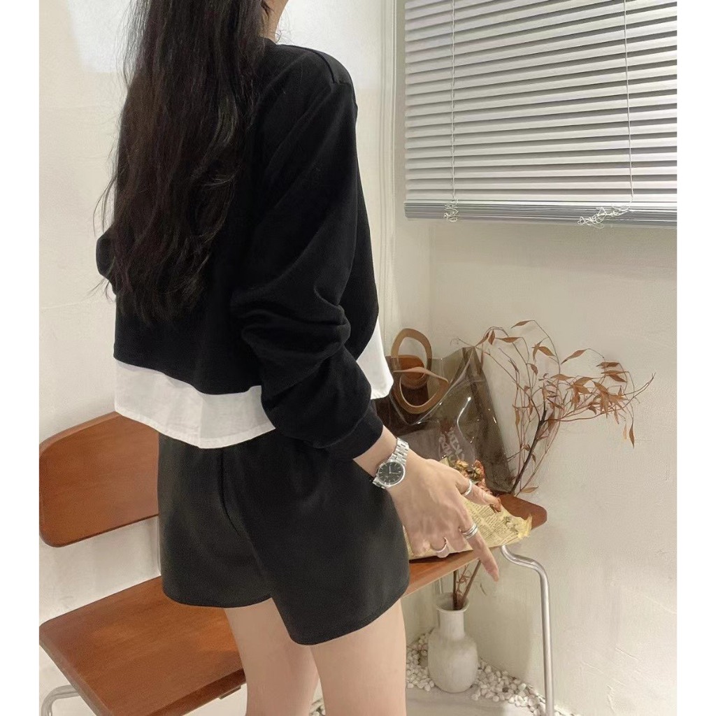 เสื้อเชิ้ตผ้า ghile ขนาดใหญ่ของผู้หญิงแขนยาวและชายเสื้อเทรนด์สุดฮอตแฟชั่นคอกลมผ้ายางยืดจั๊มผสมนุ่มหรูหรา SM48