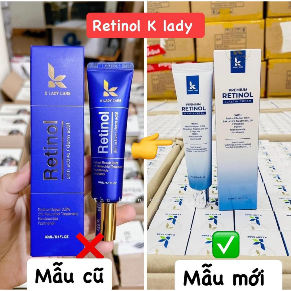 Retinol 0.5 % K Lady Care Cream 30ml ลดสิว , ควบคุมมัน , จางลงเกาหลี Dark Spots รุ ่ นใหม ่