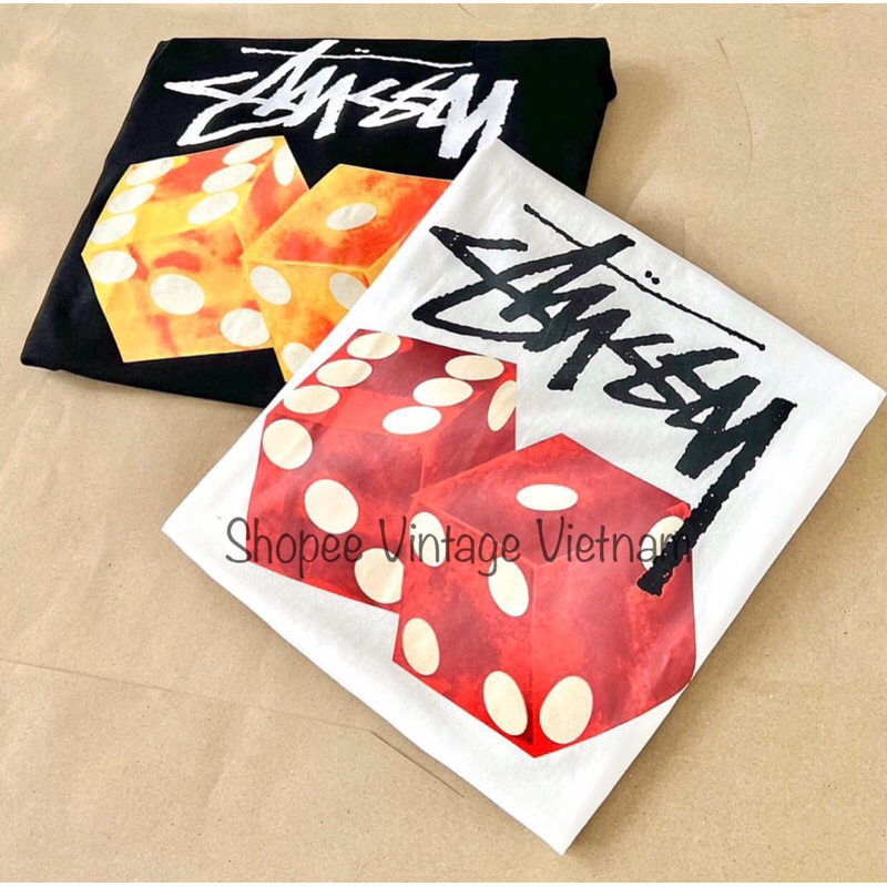 เสื้อยืด Stussy Dice Out - เสื้อยืด Stussy Dice Out ทุกสี คุณภาพสูงเหมือนแบรนด์ Unisex Form Full Tag