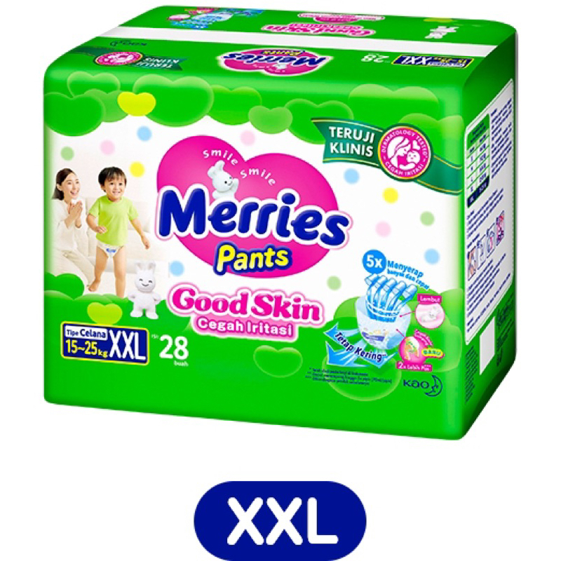 Merries Good Skin Diaper Pants ไซส ์ XXL