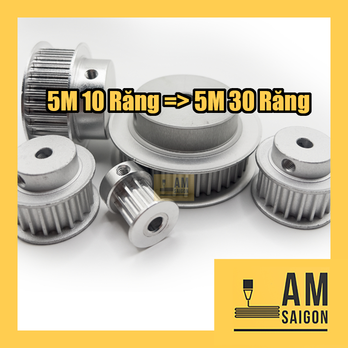 Puly 5M (Pulley 5M) - BF 5M [10 ฟัน - 30 ฟัน] เวอร์ชัน 16 พร้อมเพลาทุกขนาด