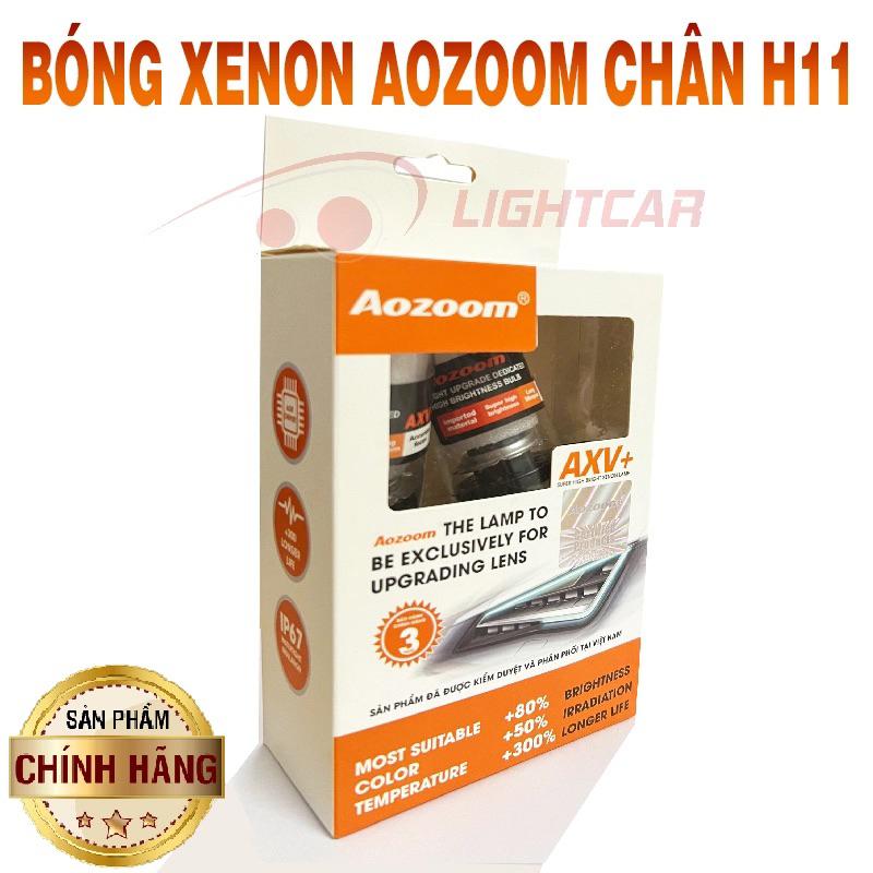 หลอดไฟซีนอน Aozoom ของแท้ H11 Base