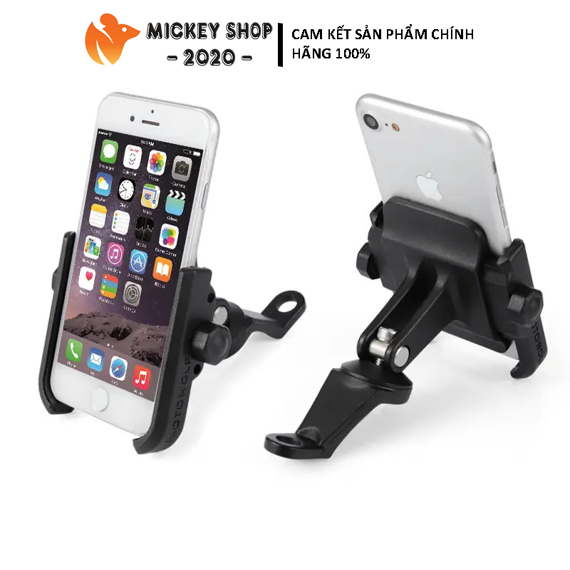 ที่วางโทรศัพท์ I Motowolf ของแท้ MDL2805C, MDL2805B เครื่องชาร์จกระจกสีดํา คุณภาพสูง