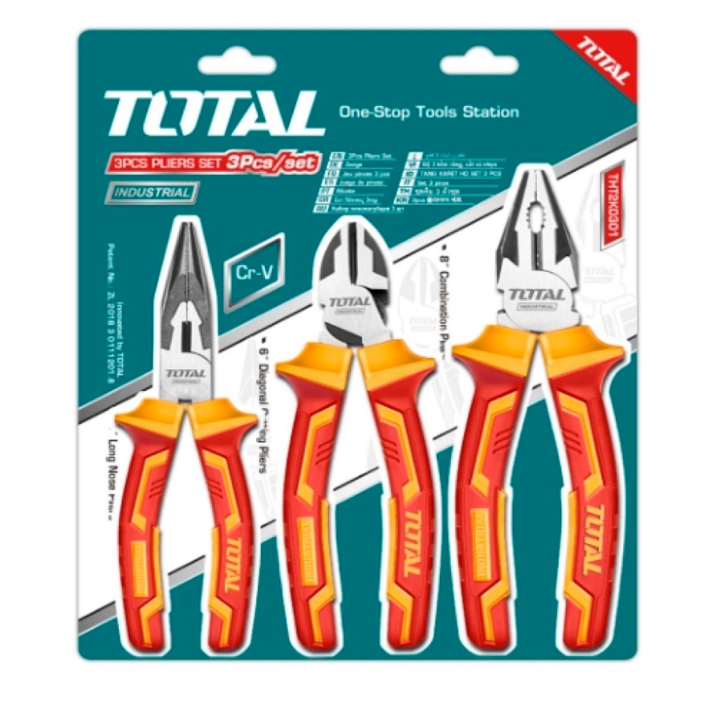 ชุดคีมฉนวน Total THT2K0302 จํานวน 3 ชิ้น