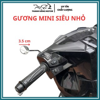 กระจกรถมอเตอร์ไซค์จิ๋ว เส้นผ่าศูนย์กลาง 3.5 ซม กระจกนูนติดมอเตอร์ไซค์