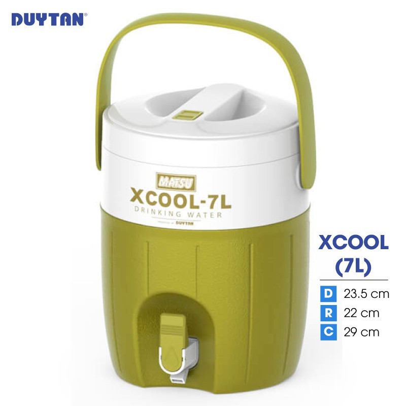 Xcool Duy Tan กระติกน้ําแข็ง 7 ลิตร พร้อมจุกเก็บความเย็น 36 ชั่วโมง | Tritinco.center