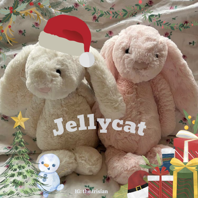 Bashful bunny Jellycat ของเล ่ นกระต ่ ายตุ ๊ กตาหมีเป ็ นของขวัญ,ผ ้ าฝ ้ ายนุ ่ มของที ่ ระลึกตกแต ่ ง