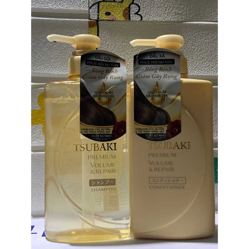 Tsubaki Premium Repair Hair Loss Recovery Shampoo คู ่ 490มล . / ขวด