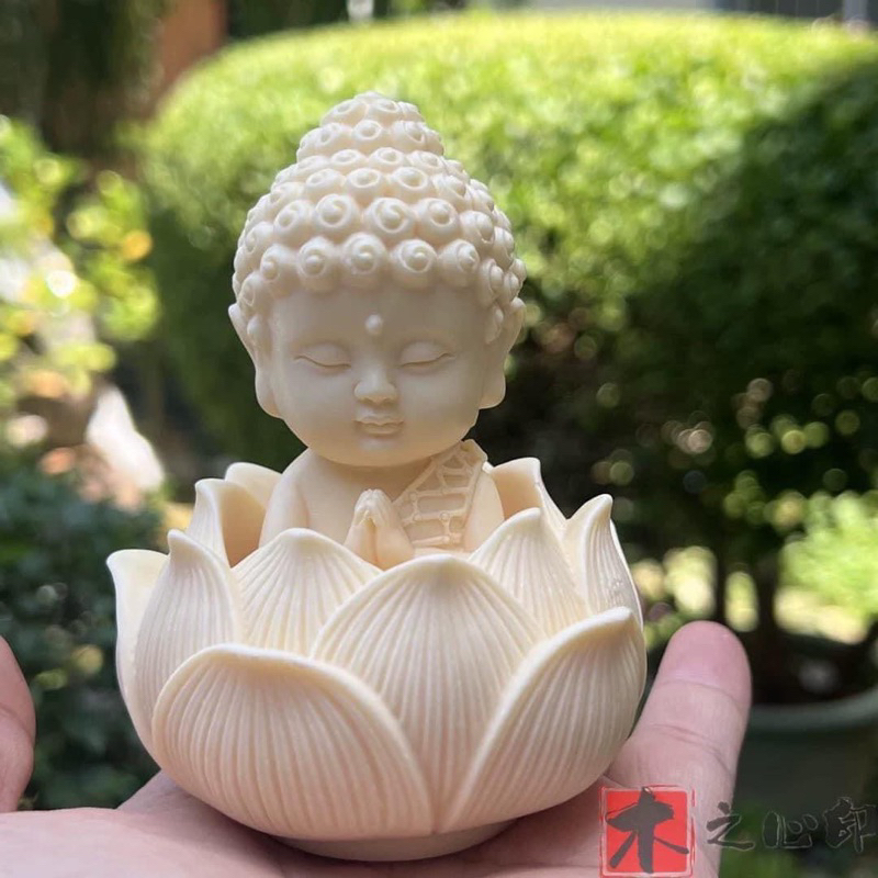 LOTUS BUDDHA STATUE - LUCKY BUDDHA STATUE OF PEACE
