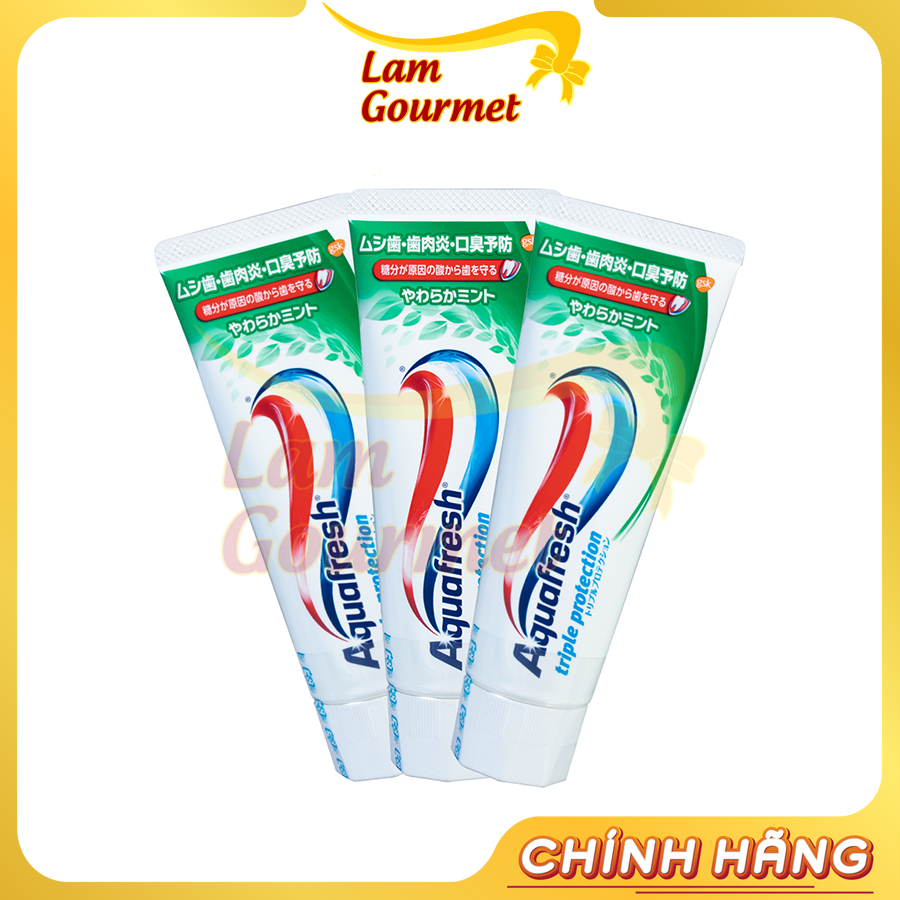 Aquafresh TRIPLE PROTECTION ยาสีฟันชาเขียว 140g - Lam Gourmet