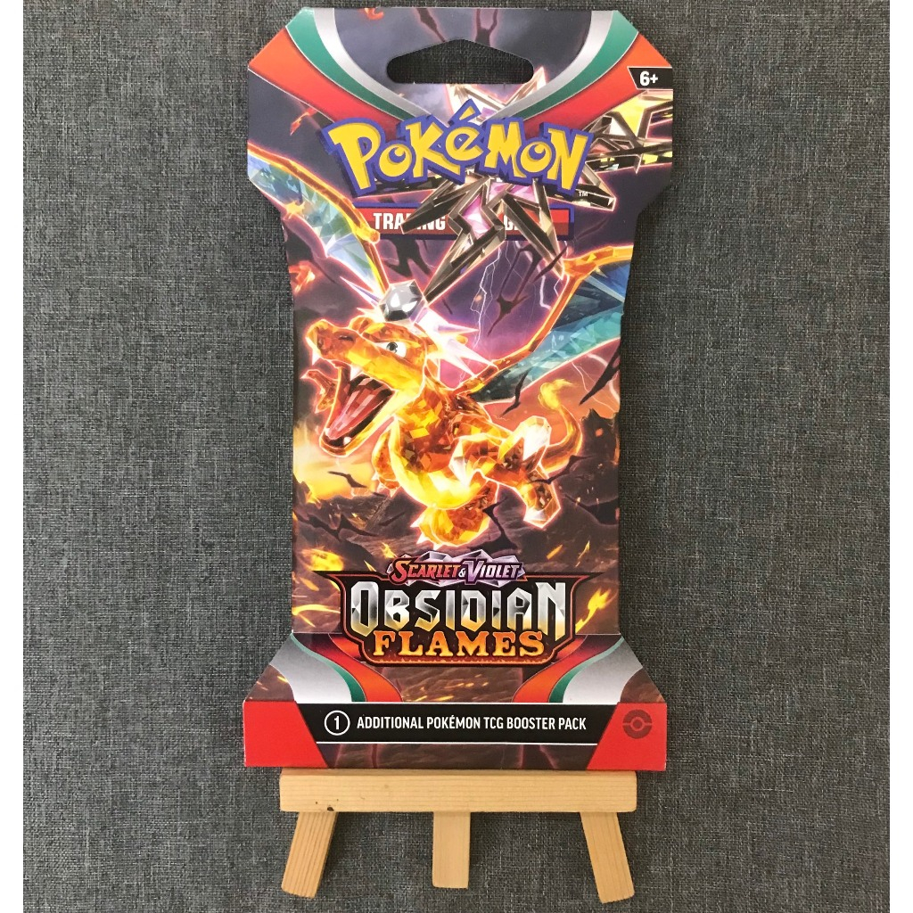 ของแท ้ Obsidian Flames Sleeved Booster Pack - Scarlet &amp; Violet Pokemon TCG กระเป ๋ าใส ่ บัตรแปลก