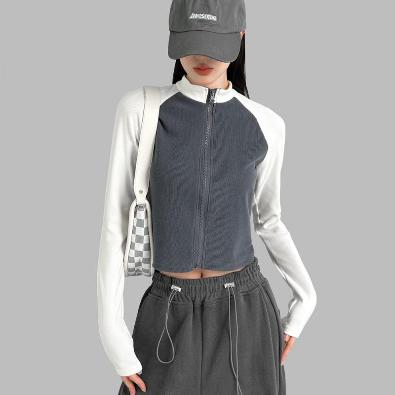 Monally เสื้อแจ็คเก็ตคอเต่าแขนยาวหลากสีสําหรับผู้หญิง N7 M.ATDT.046