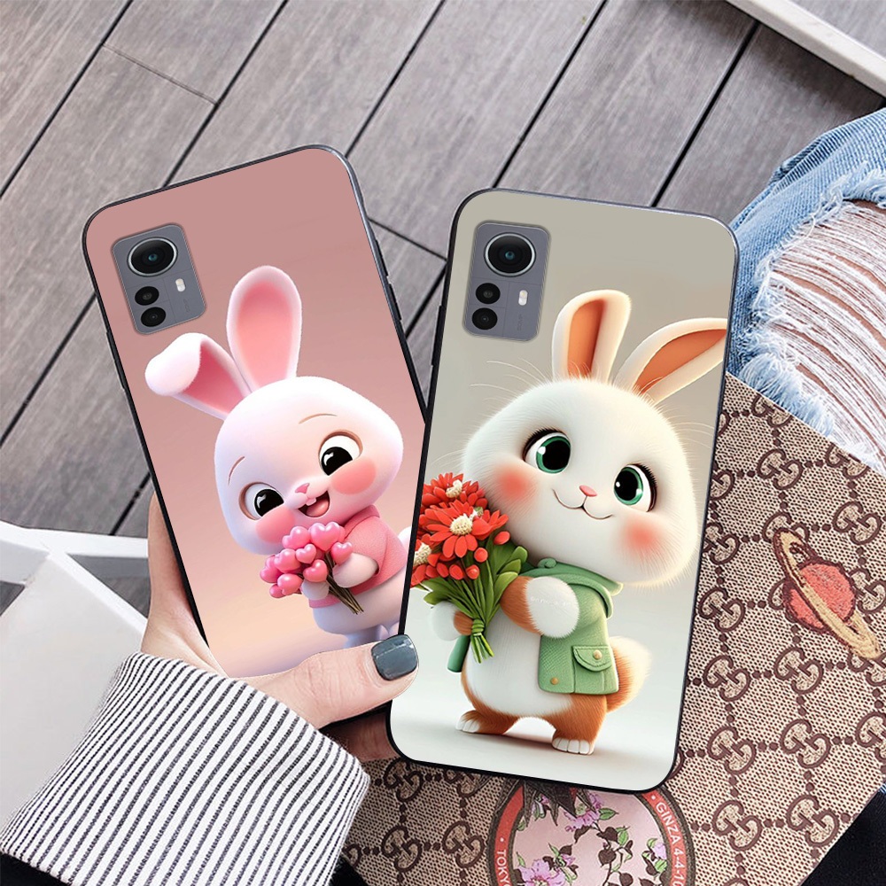 เคส Xiaomi Xiaomi 12 / xiaomi 12 lite / mi 12t / mi 12t pro พร้อมพิมพ์ลายกระต่ายสุดน่ารัก