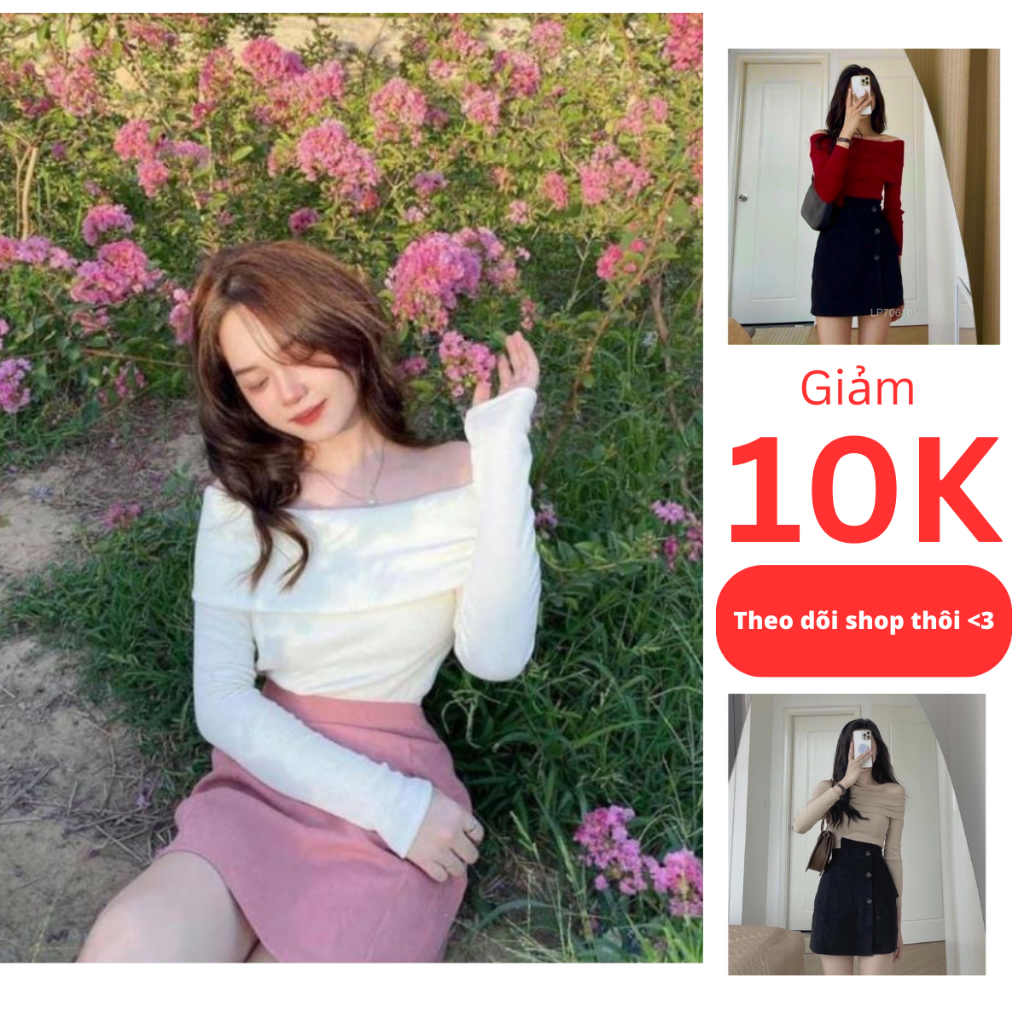 เสื้อเบลาส์เปิดไหล่ FALL-Winter WOOL ล่าสุด W1