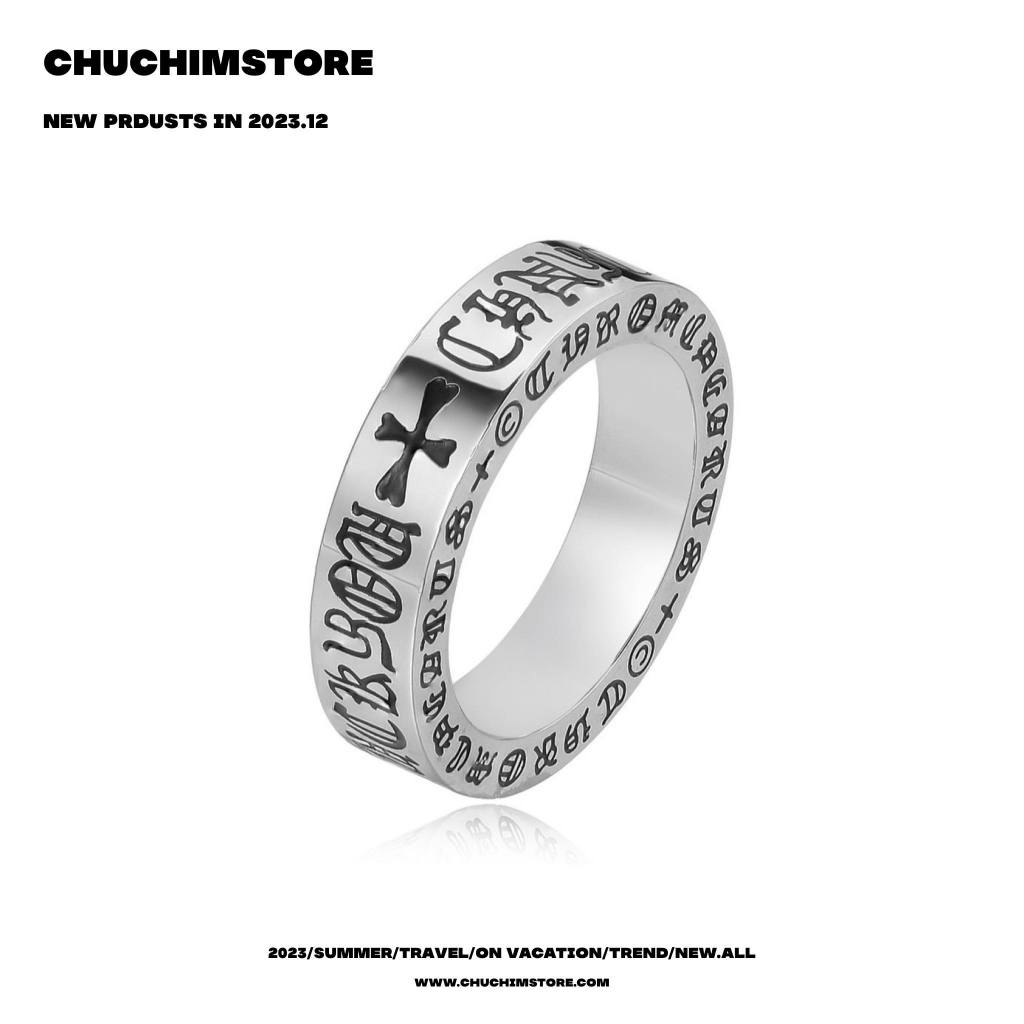 แหวน Hiphop Chrome Heart ขนาด 5 มม . - สแตนเลส - N058