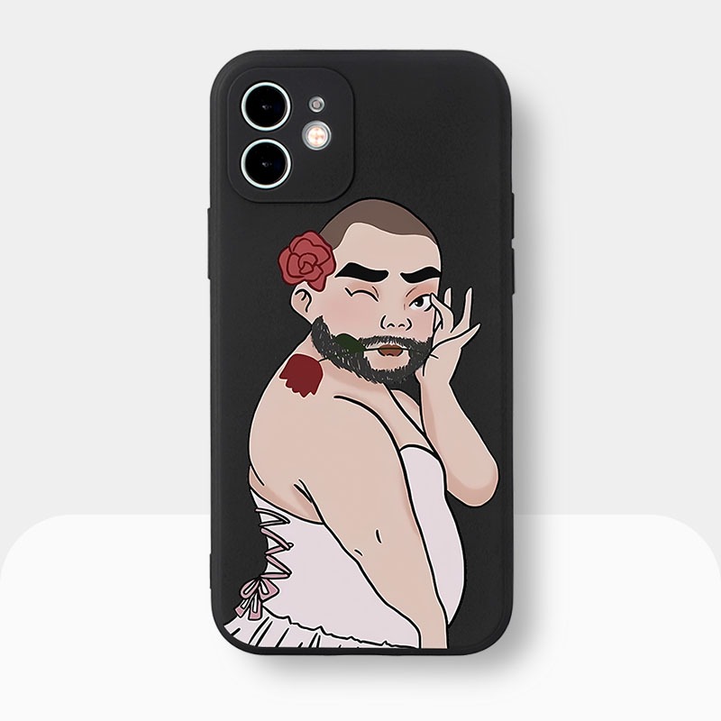 สไตล์ผู้ชาย Square Border เคสโทรศัพท์สําหรับ Iphone 16 15 13 14 12 11 Pro MAX 11 XR XS MAX 7 8P 6S q