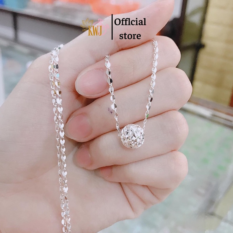 สร้อยคอเงินพร้อมจี้บอลสี DCB1342+MCB1341