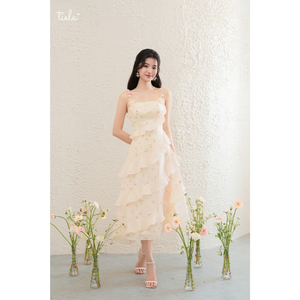 Tiela Floral ruffle Dress-Belinda Dress