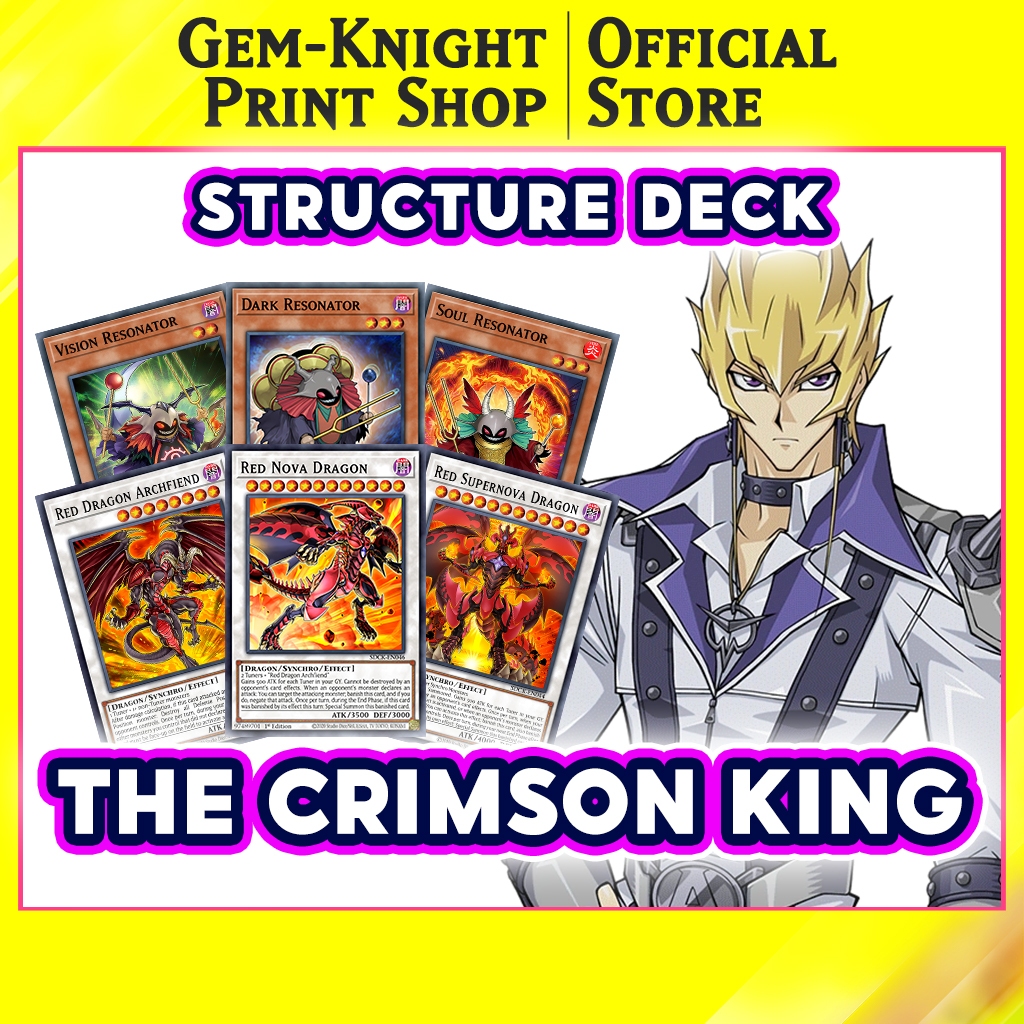 [การ์ดพิมพ์ลาย] Yugioh Deck - Structure Deck: The Crimson King - Jack Atlas Deck