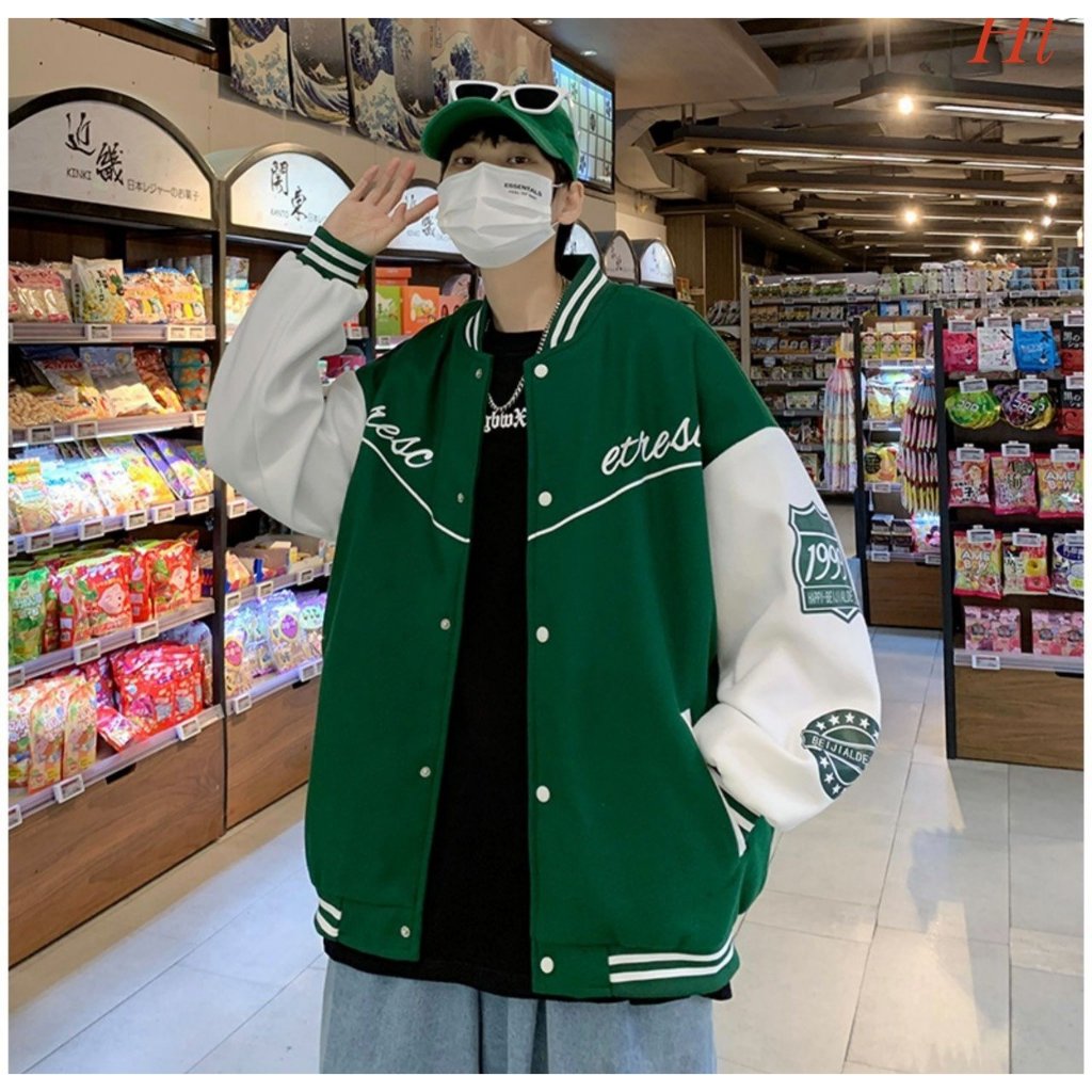 Bomber Jacket Cross set - สักหลาดผ ้ าฝ ้ ายสไตล ์ ผู ้ ชายและผู ้ หญิง