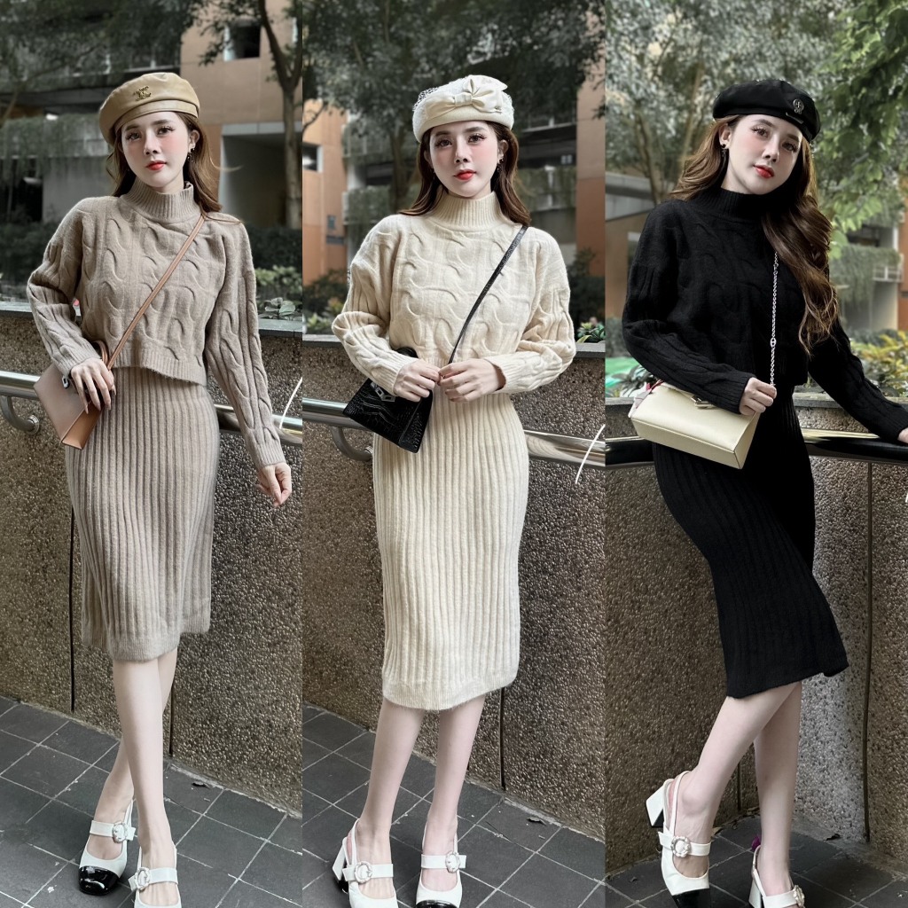 ขนสัตว์เชือก Set 8247 ฮิตฮอต QC products freesize