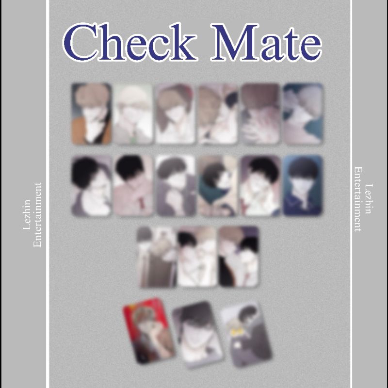 [เป็นทางการ] การ์ด Check Mate มุมโค้งมน การ์ดโฟโต้การ์ด สินค้า checkmate