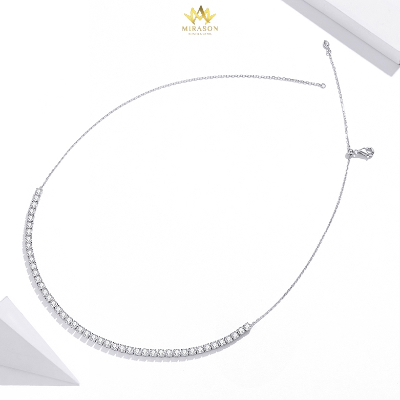 สร้อยคอเงินผู้หญิง S925 Chocker หิน CZ คุณภาพสูง - MIRASON MDH437