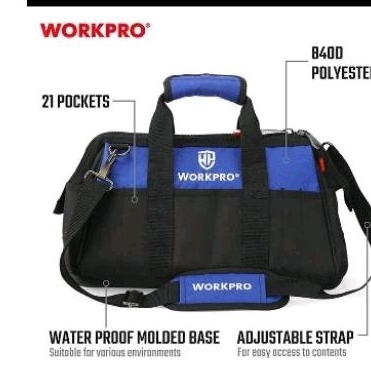 กระเป๋าใส่เครื่องมือผ้า Workpro wp281007