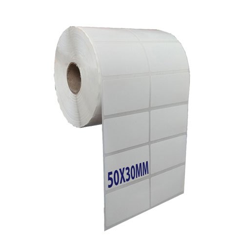 แสตมป์ 50x30 50x30x2 50*30*2 รูปลอกสําหรับพิมพ์ฉลากบาร์โค้ด 30x50x2 50 เมตร 50*30 มม.2 แสตมป์/แถวกระ