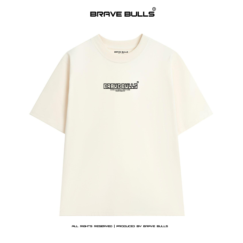 เสื้อยืด Brave Bulls แบรนด์ท้องถิ่น - Basic 3 Logo - Unisex