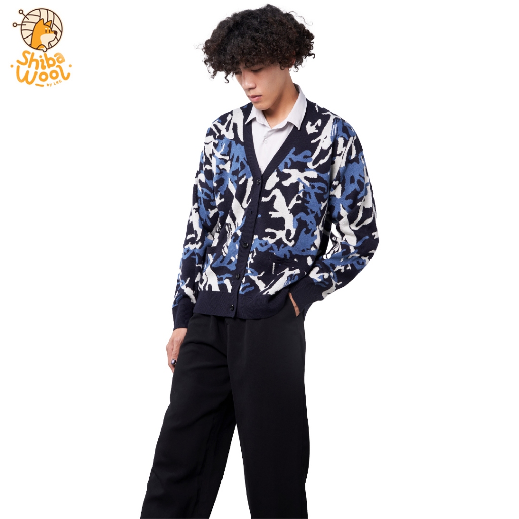 Exclusive CAMO เสื้อคาร์ดิแกนผ้าวูลสําหรับผู้ชายและผู้หญิง CAMO | ชิบาโวล