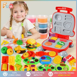 Bộ Đồ Chơi Đất Sét máy Nấu Ăn Đất Nặn Tạo Hình Đồ Ăn Kích Thích Sáng Tạo Đồ Chơi Giáo Dục Món Tráng Miệng